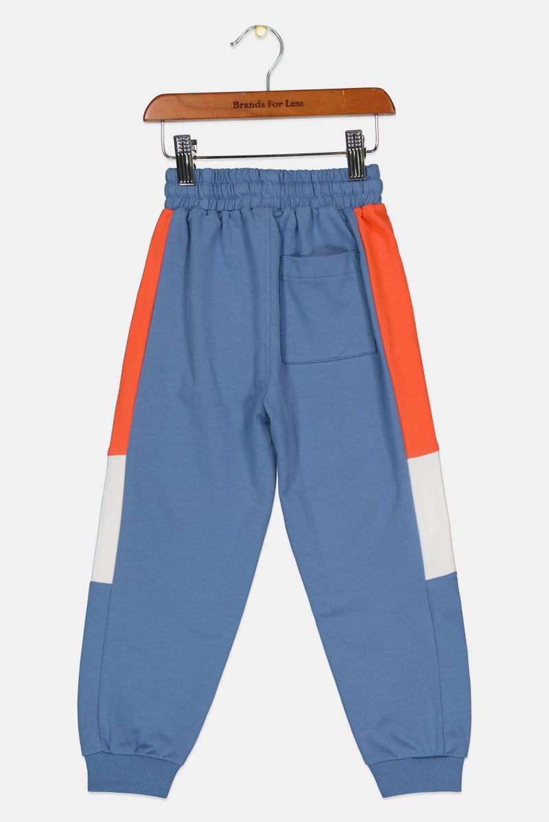 Disney Spiderman x Marvel Toddlers Boy Graphic Print Sweatpants, Slate Blue - Image 2